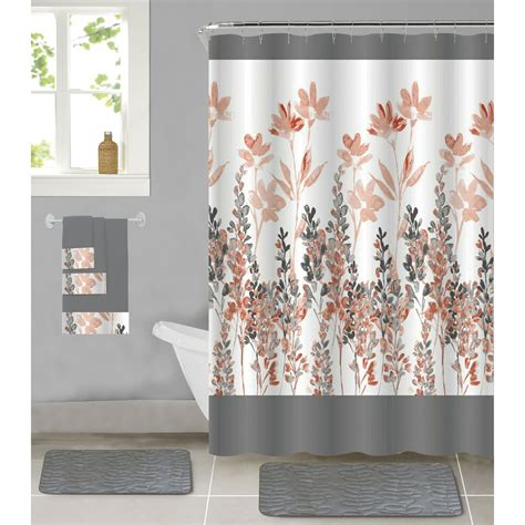 complete bathroom sets with shower curtains target